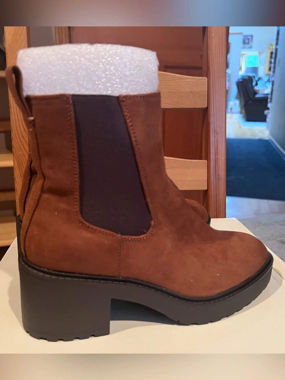 Style & Co. Tan Suede-Look Chelsea Ankle Boot FREE SHIPPING